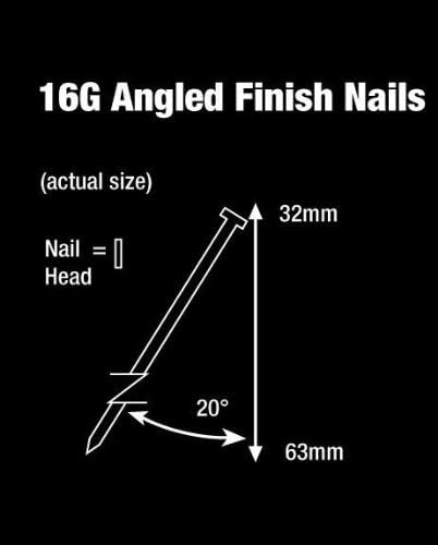 16G ANGLED FINISH NAILS