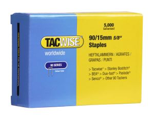 Tacwise 0306 90/15mm Narrow Crown Galvanised Staples (5,000) 