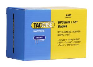 Tacwise 0310 90/35mm Narrow Crown Galvanised Staples (5,000) 
