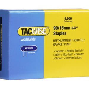 Tacwise 0306 90/15mm Narrow Crown Galvanised Staples (5,000)