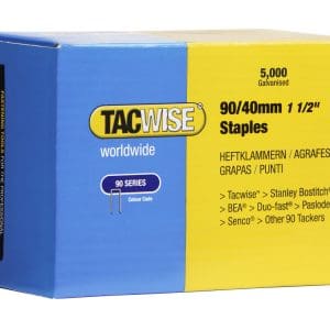Tacwise 0311 90/40mm Narrow Crown Galvanised Staples (5,000)