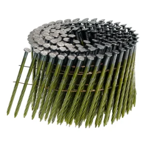 3.1 x 100mm Bright Screw Flat Coil Nails (3,600)