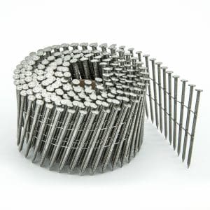 2.5 x 64mm Stainless Steel Ring Flat Coil Nails (7,200)