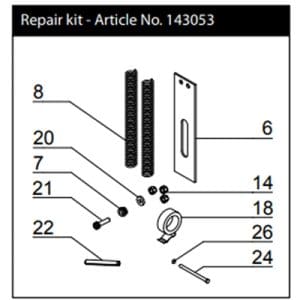 Josef Kihlberg 143053 Head Repair Kit B561 & B561PN
