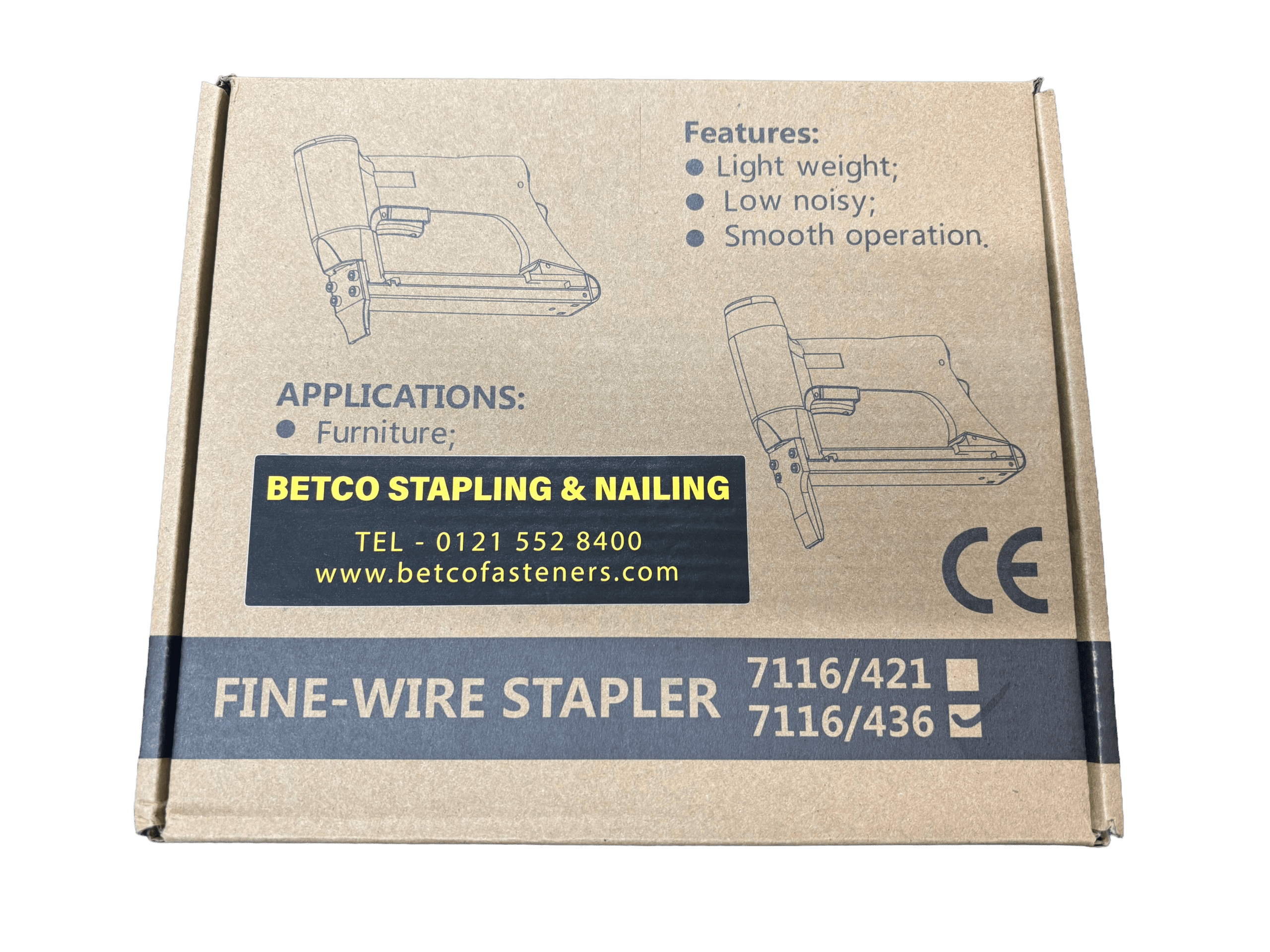 Betco 71 Series Air Long Nose Upholstery Stapler (6-16mm) - Image 2