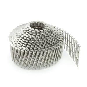 2.1 Gauge Stainless Steel Ring Conical Coil Nails 27-50mm (1 x Coil = 350 Nails)