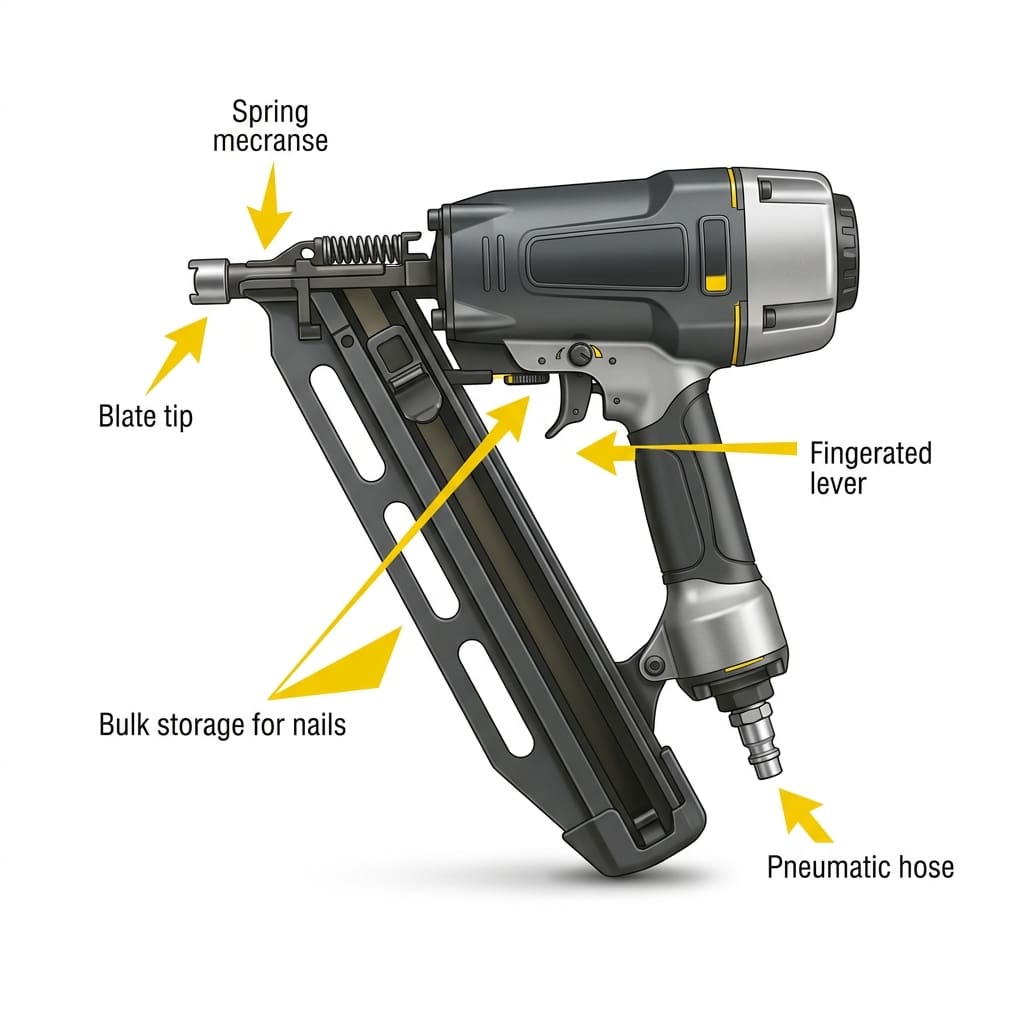 What Is a First Fix Nail Gun? First Fix Nails Explained - 1st Fix vs 2nd Fix Nail Guns Compared 2 Anatomy of a first fix nail gun