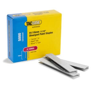 Tacwise 91/18mm Divergent Point Flooring Staples (5,000) *Maestri ME606 & MC606*