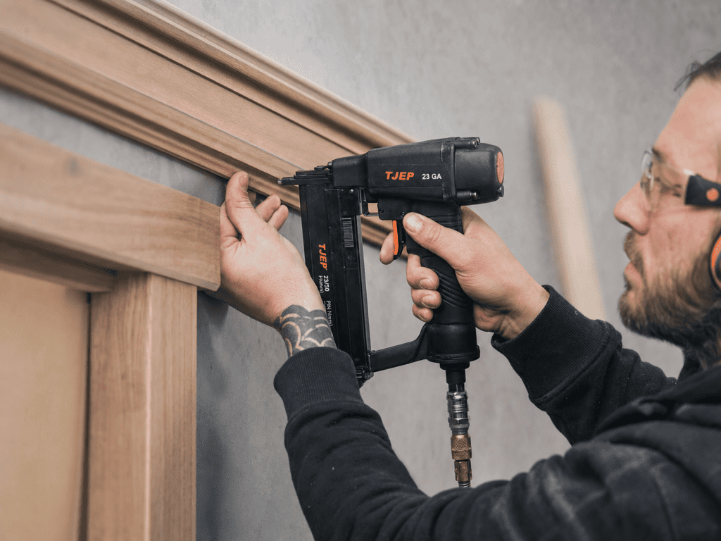 Pin Nailer vs Brad Nailer: Types of Nailers, Sizes & When to Use Each 1 Pin Nailer Delicate Trim Application