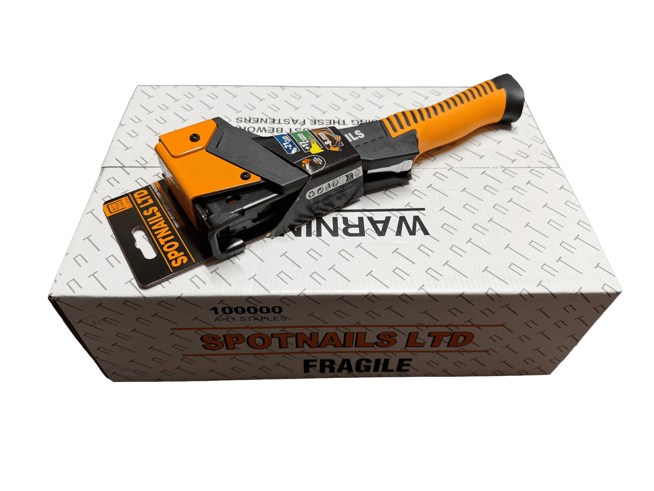 Spotnails SM11 Hammer Tacker + A11/10mm Staples (100,000) 1 Spotnails SM11 Hammer Tacker + A11/10mm Staples (100,000)