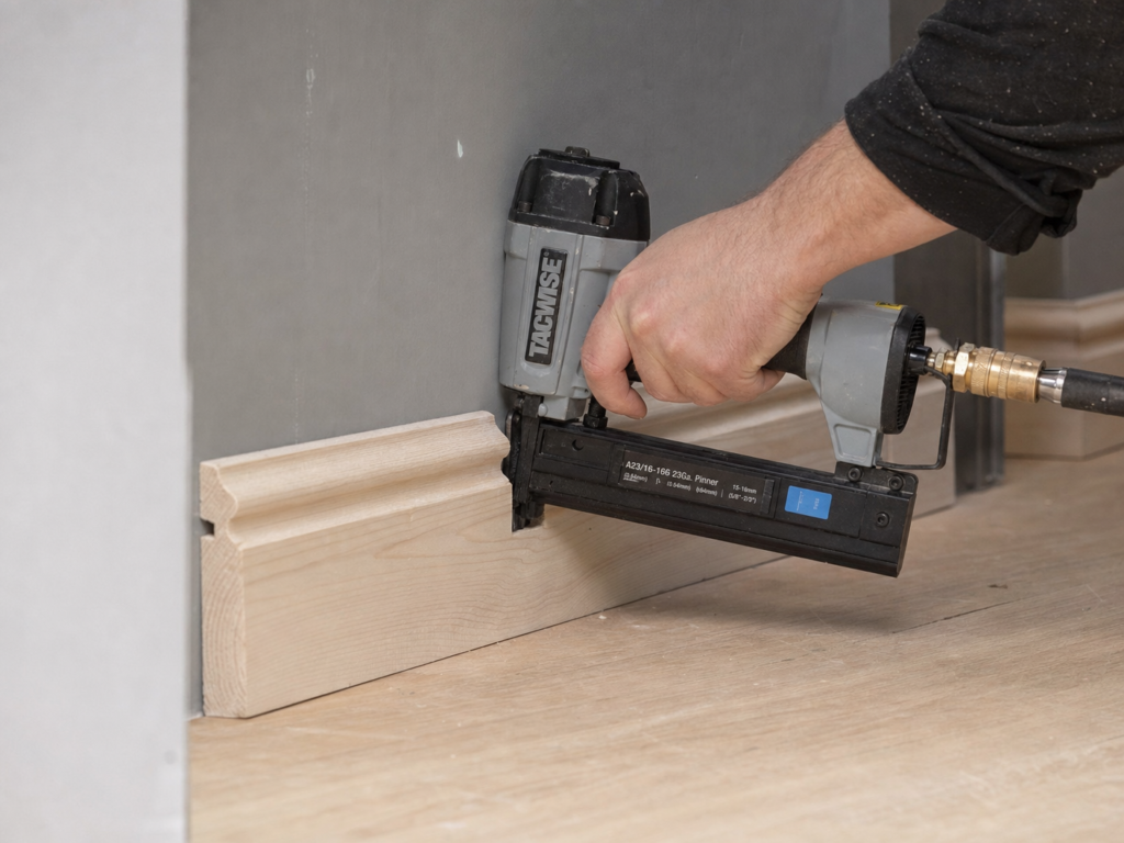Best Nail Gun for Skirting Boards & Nails for Fixing Skirting Boards 5 Using a pin nailer for skirting